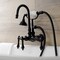 Kingston Brass AE7T0 Wall Mount Clawfoot Tub Faucet, Matte Black AE7T0 - alternate 2